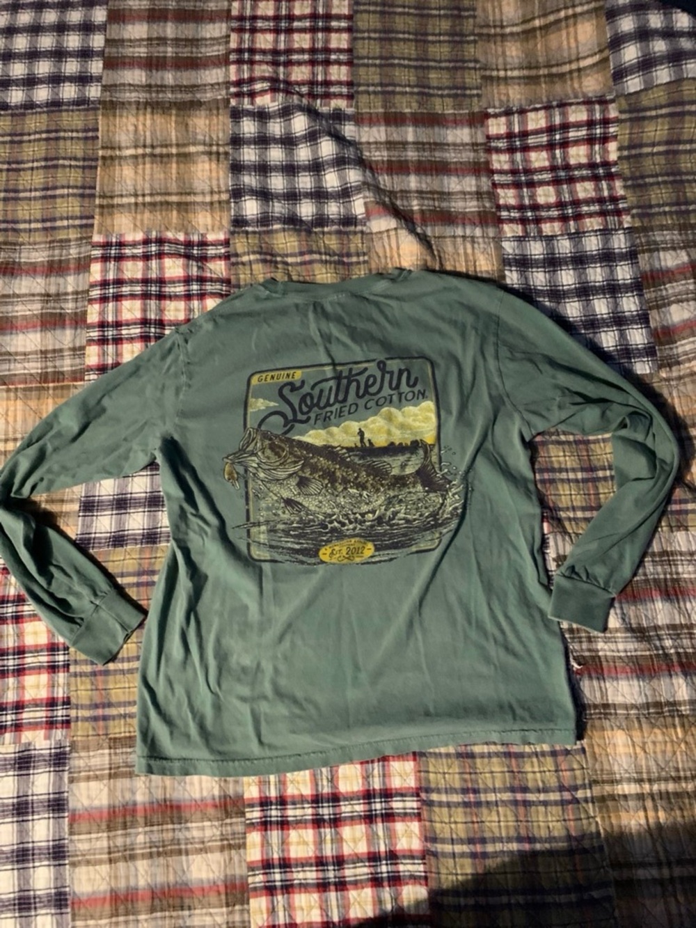 Comfort Colors Men's Long-Sleeve Graphic Tee - Seafoam Green